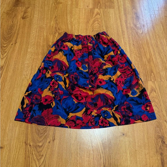 Vintage floral skirt - Picture 5 of 6